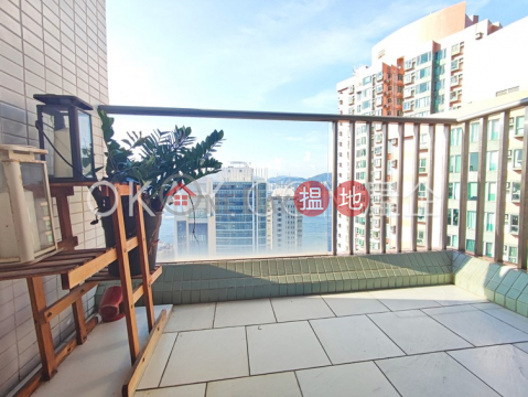 Lovely 2 bedroom on high floor with sea views & balcony | For Sale | One Pacific Heights 盈峰一號 _0
