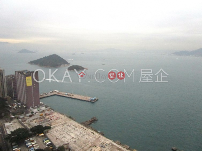 Property Search Hong Kong | OneDay | Residential, Rental Listings | Tasteful 1 bed on high floor with sea views & balcony | Rental