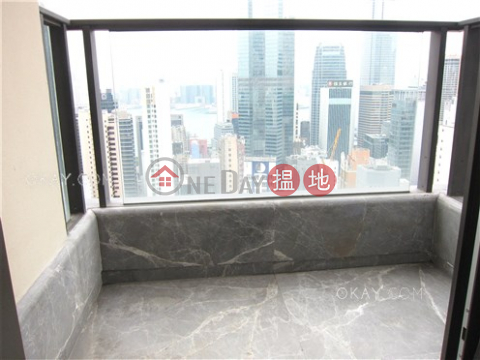 Lovely 1 bed on high floor with harbour views & balcony | Rental | The Pierre NO.1加冕臺 _0
