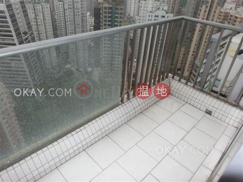 Elegant 1 bedroom on high floor with balcony | Rental | One Pacific Heights 盈峰一號 _0