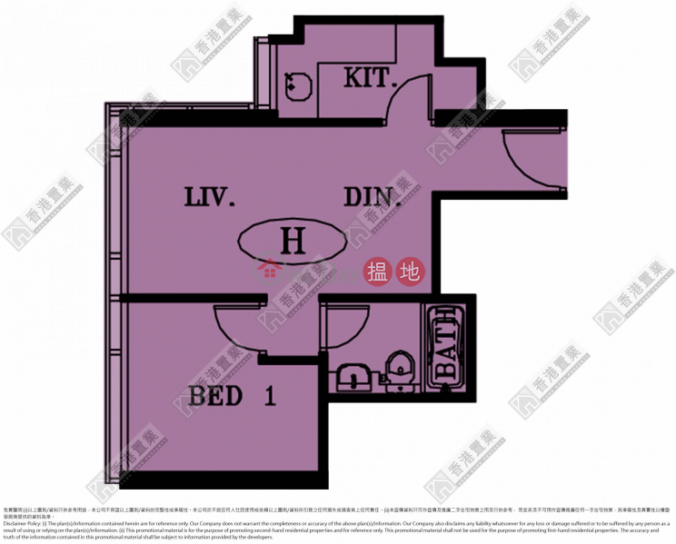 HK$ 15.5M The Cullinan Tower 21 Zone 5 (Star Sky) Yau Tsim Mong One-bedroom unit at The Cullinan (Diamond Wing)