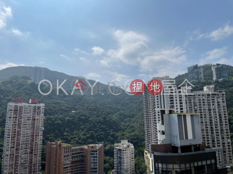 Cozy 1 bedroom on high floor with sea views & balcony | Rental | One Wan Chai 壹環 _0