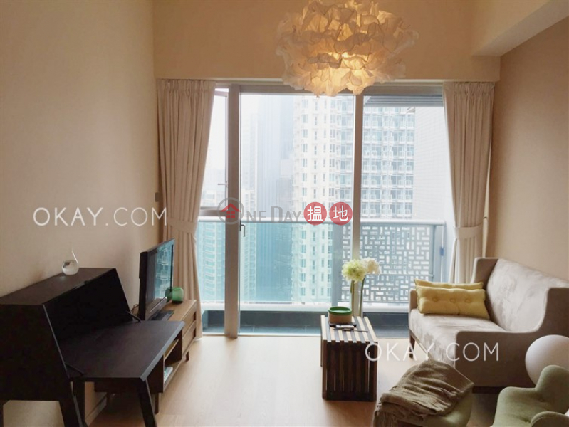 Unique high floor with balcony | Rental, J Residence 嘉薈軒 Rental Listings | Wan Chai District (OKAY-R85938)