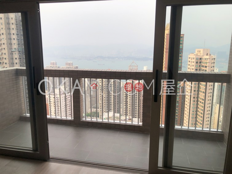 HK$ 60,000/ month Realty Gardens, Western District | Efficient 3 bed on high floor with sea views & balcony | Rental