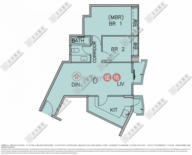 HK$ 16.5M Grand Austin Tower 5A | Yau Tsim Mong, Two-bedroom unit at Grand Austin