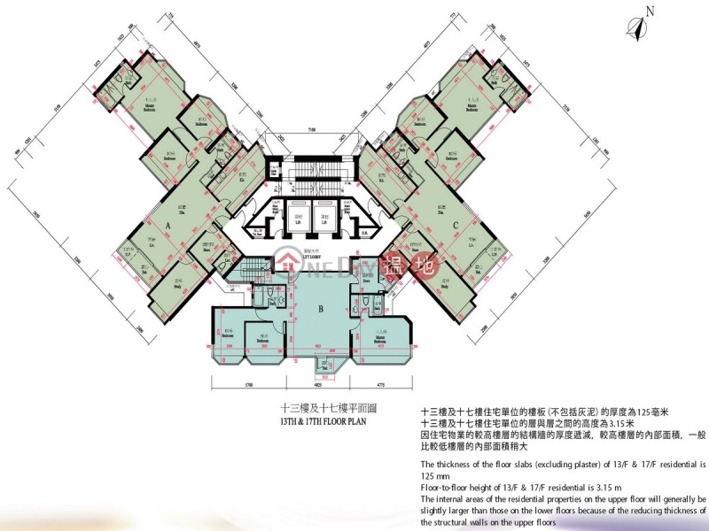 4 Bedroom Luxury Flat for Rent in Yau Kam Tau | 8 Po Fung Terrace | Tsuen Wan, Hong Kong, Rental HK$ 33,500/ month