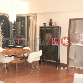 Nicely kept 1 bedroom on high floor with balcony | Rental | One Pacific Heights 盈峰一號 _0