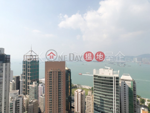 Stylish 3 bed on high floor with sea views & balcony | Rental | One Pacific Heights 盈峰一號 _0