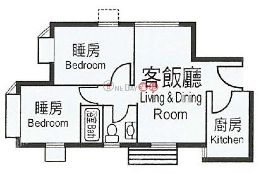 香港搵樓|租樓|二手盤|買樓| 搵地 | 住宅出售樓盤-新裝靚則兩房，景觀開揚《杏花邨買賣盤》