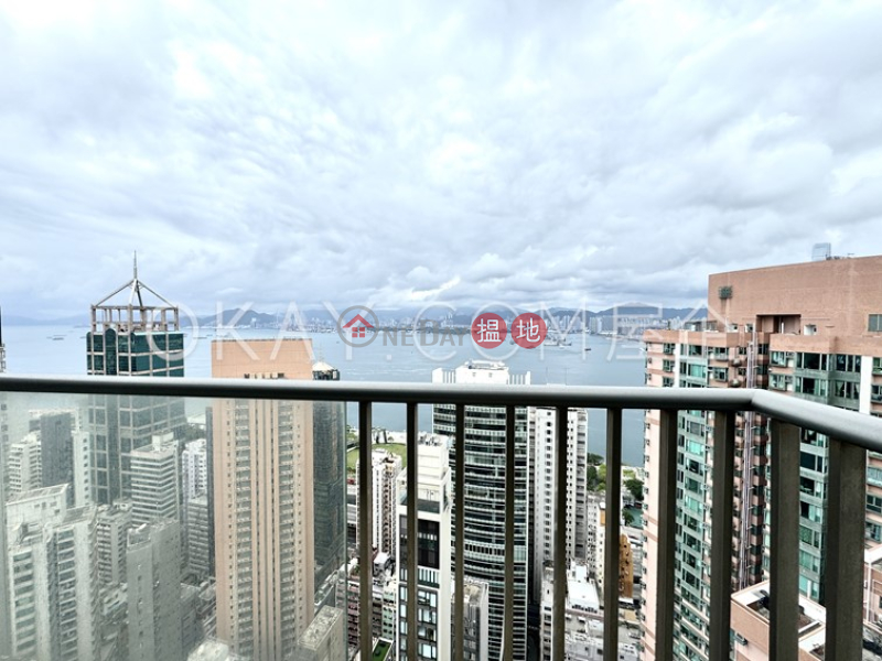 HK$ 36,500/ month | One Pacific Heights Western District | Rare 2 bedroom on high floor with sea views & balcony | Rental