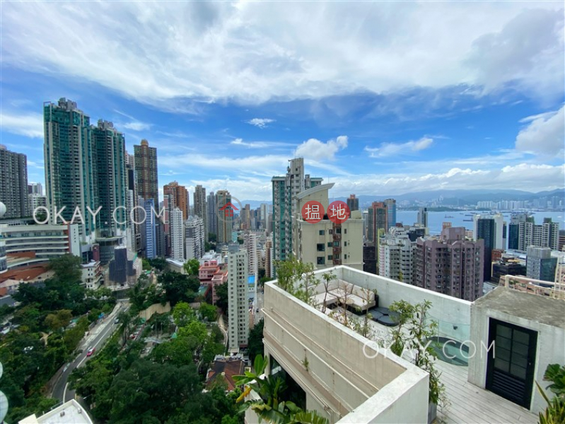 Stylish 1 bed on high floor with sea views & rooftop | Rental, 141-145 Caine Road | Central District | Hong Kong, Rental | HK$ 28,000/ month