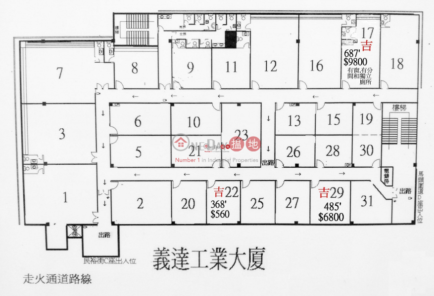 ELDEX INDUSTRIAL BUILDING, Eldex Industrial Building 義達工業大廈 Rental Listings | Kowloon City (info@-00936)