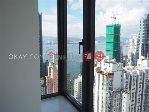 Stylish 2 bed on high floor with sea views & balcony | Rental | The Hudson 浚峰 _0