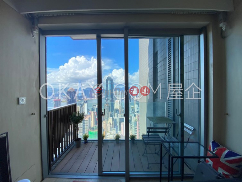 Gorgeous 1 bed on high floor with sea views & balcony | For Sale, 38 Shelley Street | Western District, Hong Kong | Sales HK$ 18M