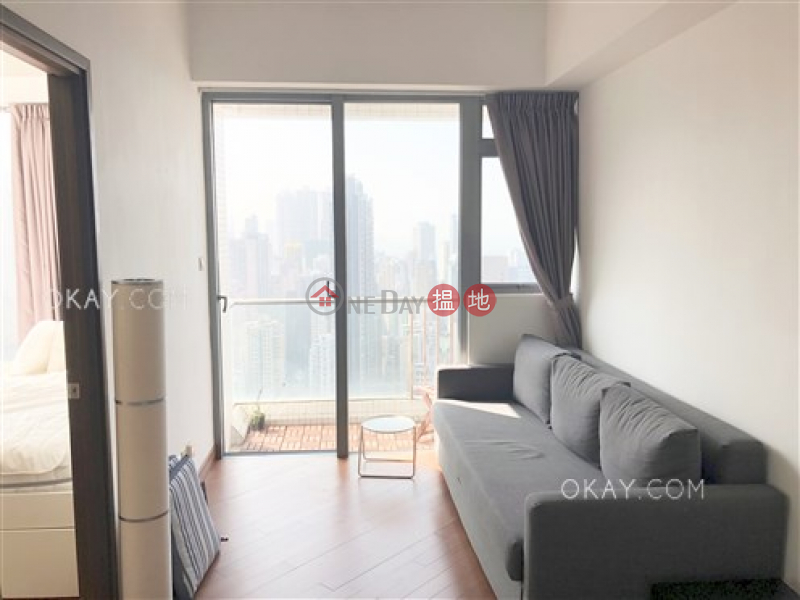 Property Search Hong Kong | OneDay | Residential Rental Listings | Tasteful 1 bed on high floor with sea views & balcony | Rental