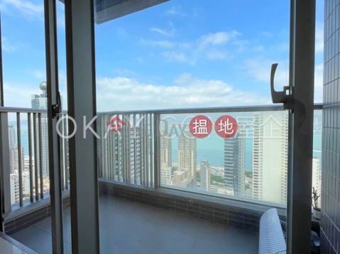 Lovely 3 bedroom on high floor with sea views & balcony | Rental | Island Crest Tower 2 縉城峰2座 _0