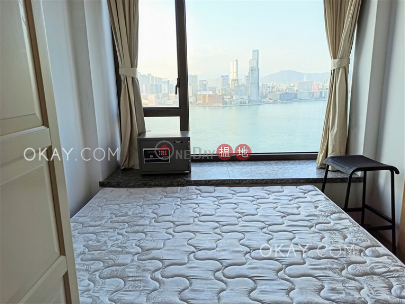HK$ 27,000/ month, The Gloucester Wan Chai District | Gorgeous 1 bed on high floor with sea views & balcony | Rental