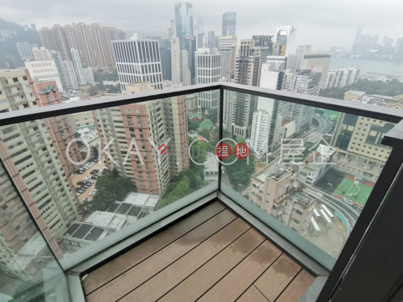 Unique 2 bedroom on high floor with sea views & balcony | For Sale | 8 Jones Street | Wan Chai District | Hong Kong, Sales HK$ 12.8M