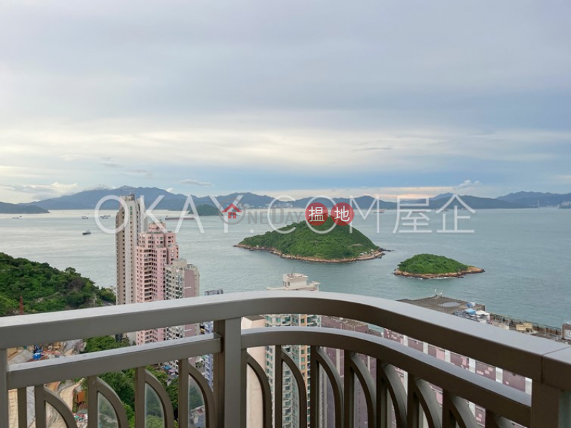 HK$ 38,000/ month | Mount Davis | Western District | Luxurious 2 bed on high floor with sea views & balcony | Rental