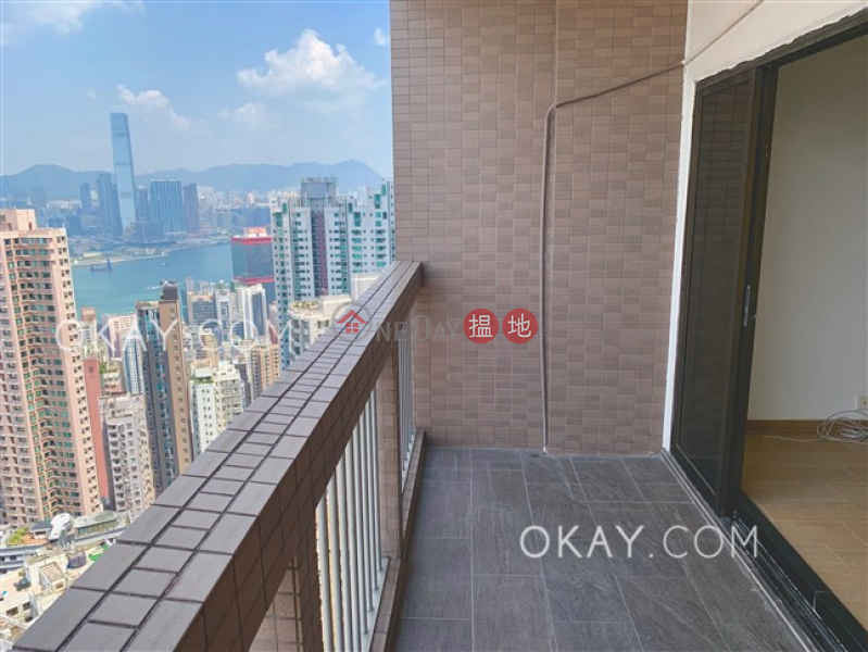 HK$ 59,000/ month | Realty Gardens, Western District, Efficient 2 bed on high floor with sea views & balcony | Rental