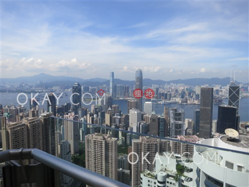 HK$ 109,000/ month, Branksome Crest | Central District | Stylish 3 bed on high floor with harbour views | Rental