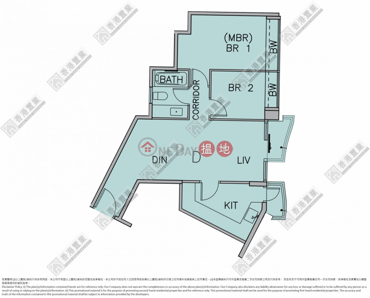 HK$ 18.5M | Grand Austin Tower 5A | Yau Tsim Mong | Two-bedroom unit at Grand Austin