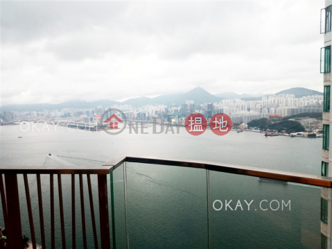 Lovely 3 bed on high floor with harbour views & balcony | Rental | Tower 2 Grand Promenade 嘉亨灣 2座 _0