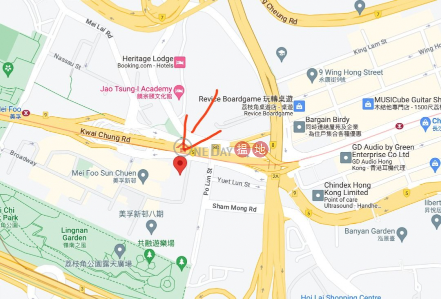 Property Search Hong Kong | OneDay | Carpark Rental Listings Mei Foo Estate, Lai Chi Kok