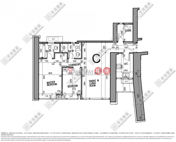 HK$ 23M | The Harbourside Tower 1 | Yau Tsim Mong Two-bedroom unit in The Harbourside