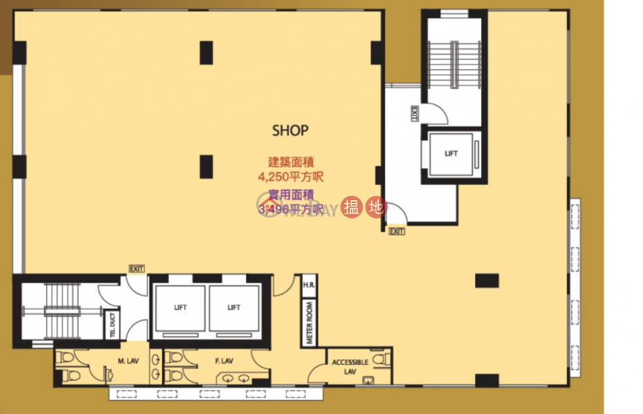 官塘中心點 全層出租 醫療 保險 教學 運動43駿業街 | 觀塘區-香港-出租|HK$ 68,000/ 月