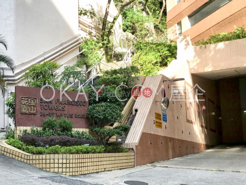 HK$ 45,000/ month | San Francisco Towers, Wan Chai District, Stylish 2 bedroom with balcony & parking | Rental