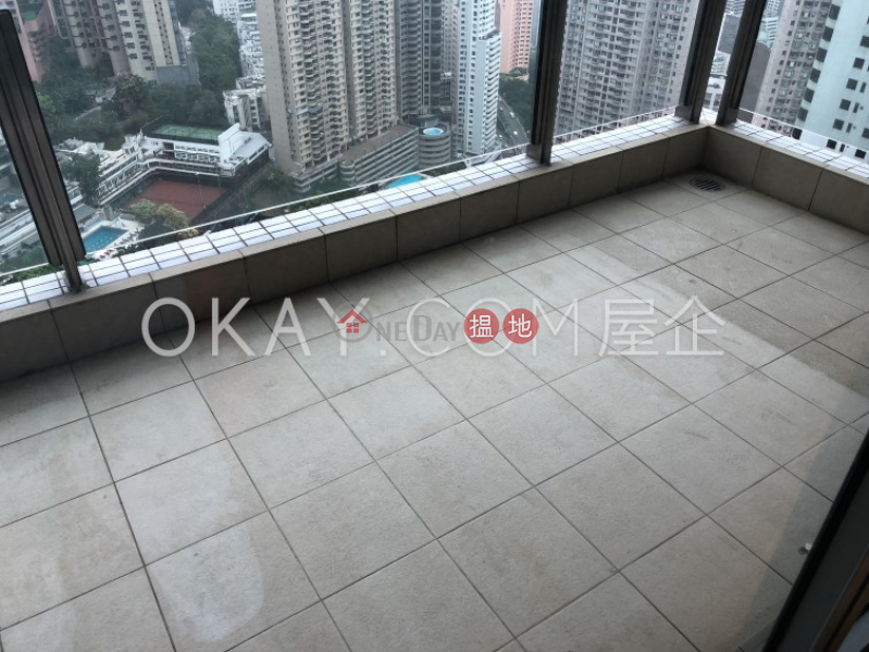 HK$ 96,000/ month | Branksome Crest | Central District | Gorgeous 3 bedroom on high floor with balcony & parking | Rental