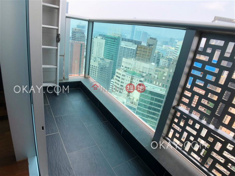 HK$ 30,000/ month | J Residence Wan Chai District Unique high floor with harbour views & balcony | Rental