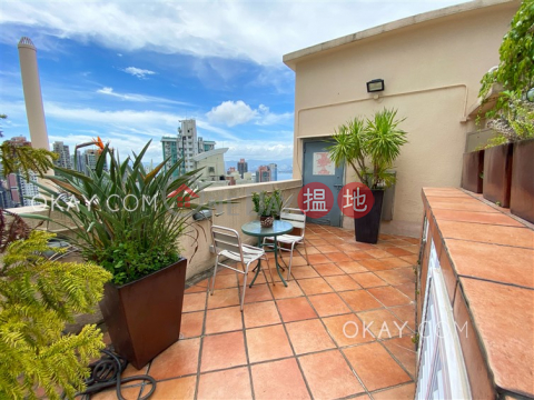 Stylish 1 bed on high floor with sea views & rooftop | For Sale | Caravan Court 嘉年華閣 _0