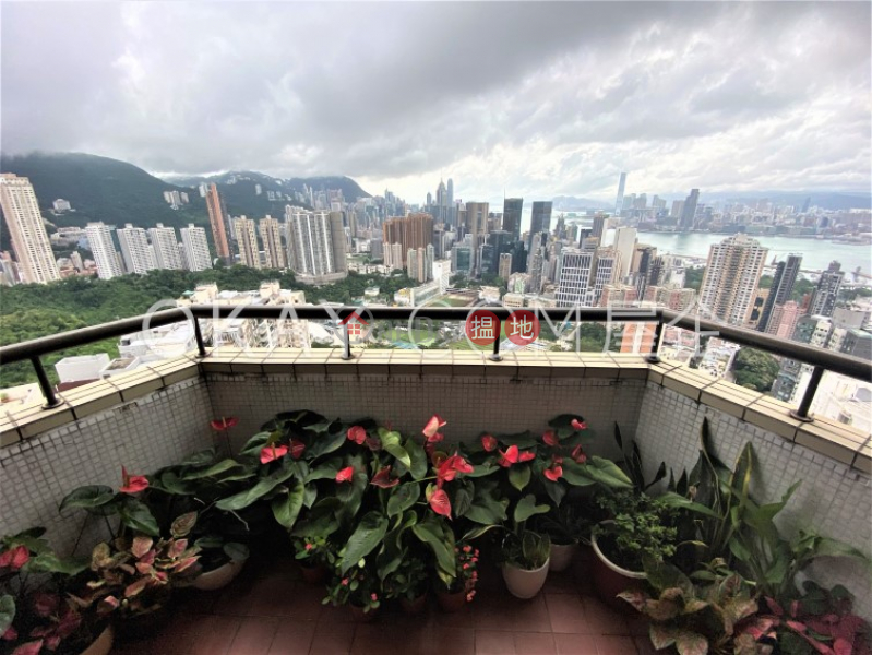 Property Search Hong Kong | OneDay | Residential Rental Listings | Rare 3 bed on high floor with harbour views & balcony | Rental