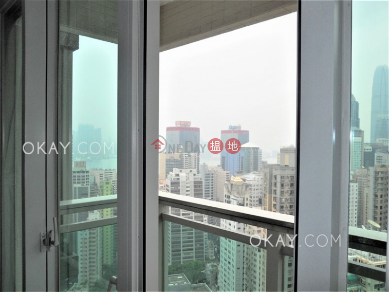 HK$ 52,000/ month | Centre Place, Western District | Stylish 2 bed on high floor with sea views & balcony | Rental