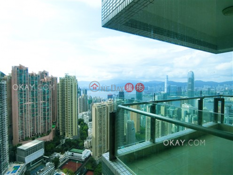 Stylish 3 bedroom on high floor with balcony & parking | Rental, 3A Tregunter Path | Central District Hong Kong | Rental, HK$ 105,000/ month