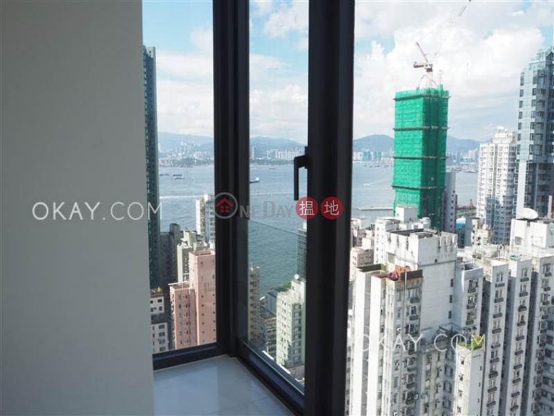 Stylish 2 bed on high floor with sea views & balcony | Rental | The Hudson 浚峰 Rental Listings