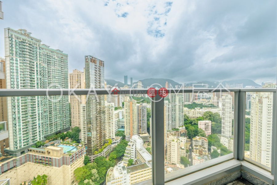 Stylish 4 bedroom on high floor with balcony & parking | For Sale, 11 Tai Hang Road | Wan Chai District Hong Kong Sales | HK$ 39M