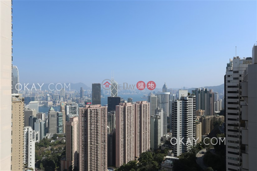 Unique 3 bedroom on high floor with balcony & parking | Rental 12 Tregunter Path | Central District, Hong Kong | Rental HK$ 122,000/ month