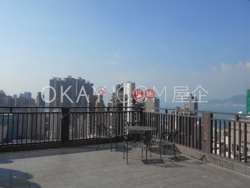 Rare 3 bedroom on high floor with sea views & rooftop | Rental | Rhine Court 禮賢閣 Rental Listings