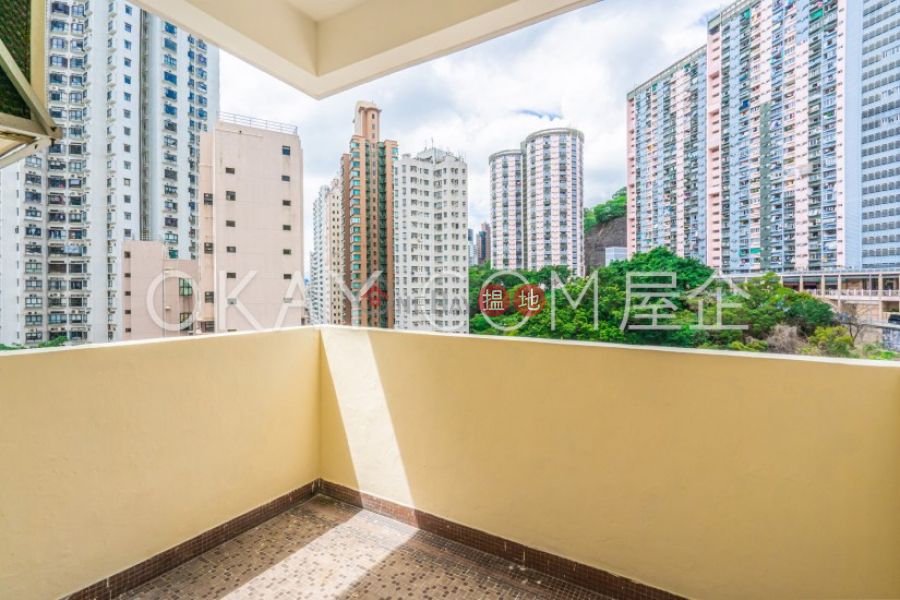 Charming 3 bedroom with balcony | Rental, Kan Oke House 勤屋 Rental Listings | Wan Chai District (OKAY-R395066)