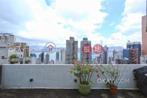 Elegant 1 bed on high floor with sea views & rooftop | For Sale | Hansen Court 亨順閣 _0