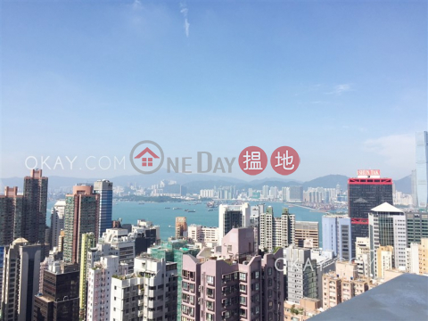 Stylish 2 bed on high floor with sea views & rooftop | Rental | Bellevue Place 御林豪庭 _0