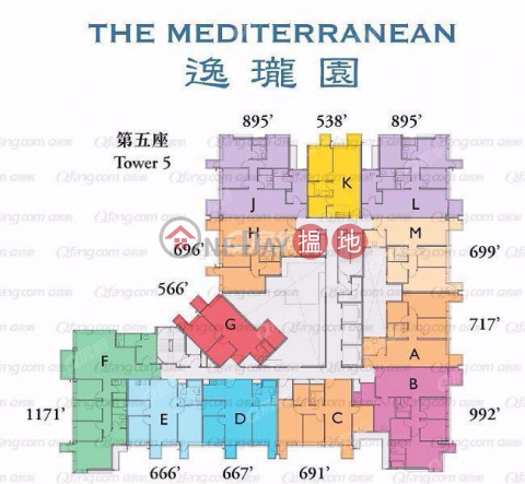 The Mediterranean Tower 5 | 3 bedroom High Floor Flat for Sale | The Mediterranean Tower 5 逸瓏園5座 _0