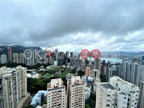 Rare 3 bed on high floor with harbour views & balcony | Rental | Elm Tree Towers Block A 愉富大廈A座 _0
