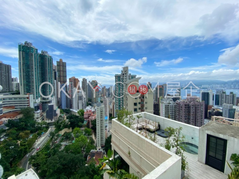 Stylish 1 bed on high floor with sea views & rooftop | For Sale, 141-145 Caine Road | Central District, Hong Kong | Sales HK$ 12M