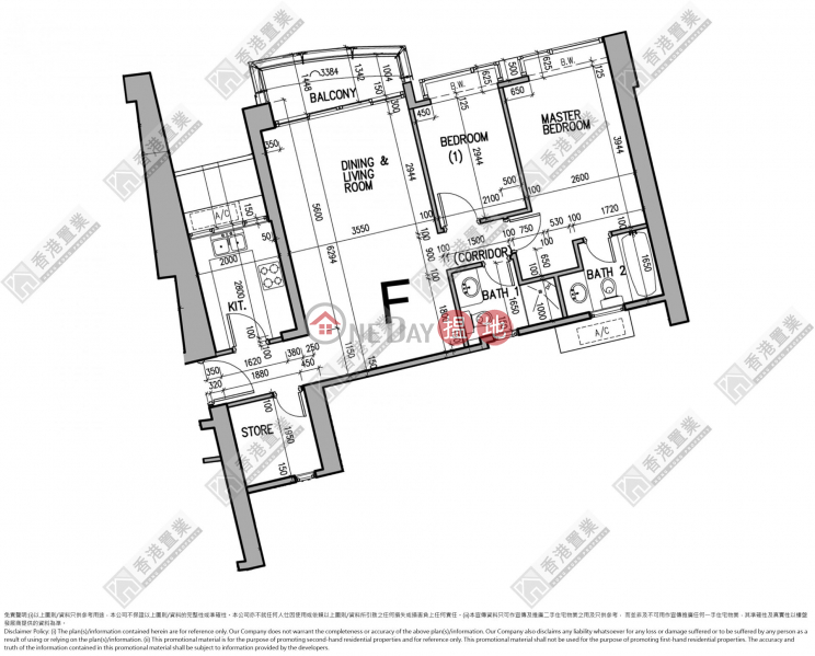 Two bedrooms, one suite, and one study in The Harbourside | The Harbourside Tower 3 君臨天下3座 Sales Listings