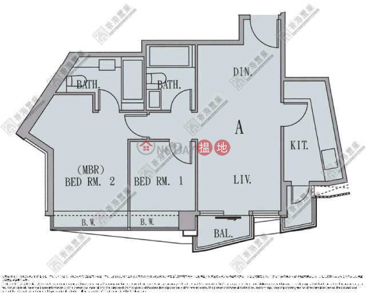HK$ 15.8M The Austin Tower 1A | Yau Tsim Mong 2-Bed (1 En-suite) with Balcony & Open View