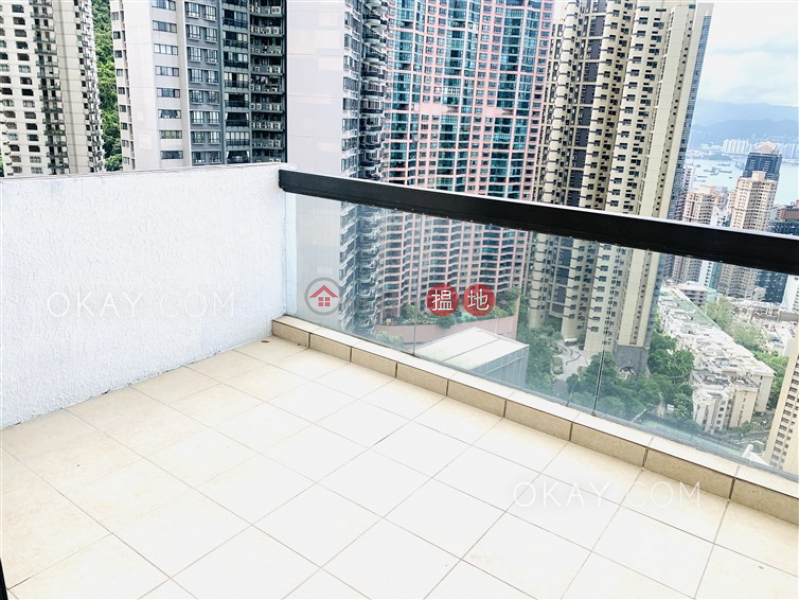 HK$ 94,000/ month May Tower 1 Central District Stylish 3 bed on high floor with sea views & balcony | Rental